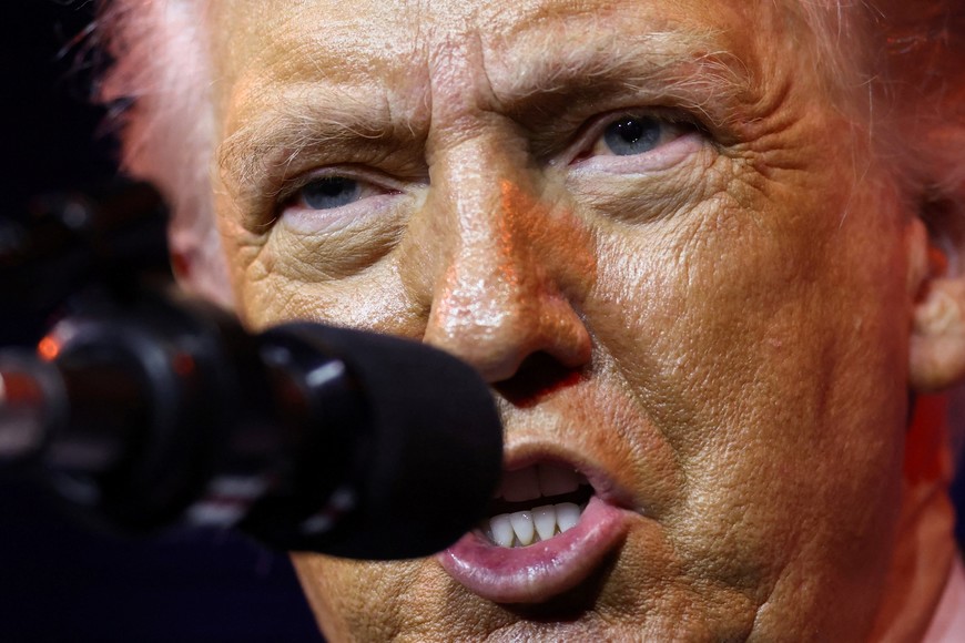 U.S. President Donald Trump addresses House Republicans at their annual issues conference retreat, at the Kennedy Center, renamed the Trump-Kennedy Center by the Trump-appointed board of directors, in Washington, D.C., U.S., January 6, 2026. REUTERS/Kevin Lamarque     TPX IMAGES OF THE DAY