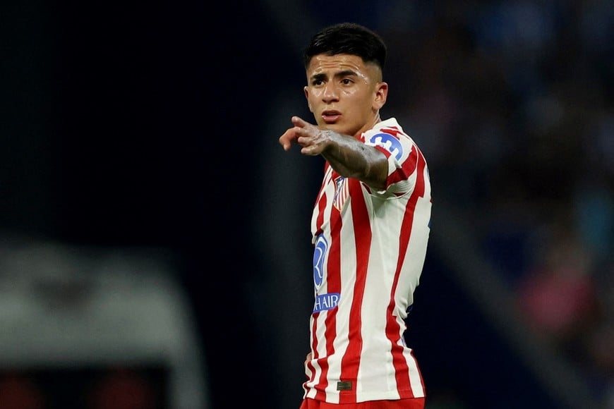 Soccer Football - LaLiga - Espanyol v Atletico Madrid - RCDE Stadium, Cornella de Llobregat, Spain - August 17, 2025
Atletico Madrid's Thiago Almada REUTERS/Bruna Casas