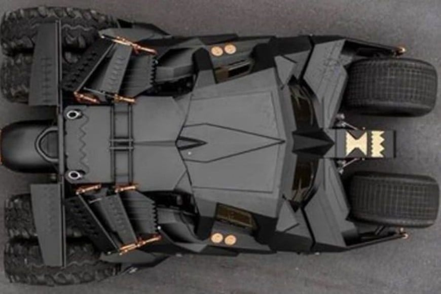 Una vista aérea del Batimóvil.