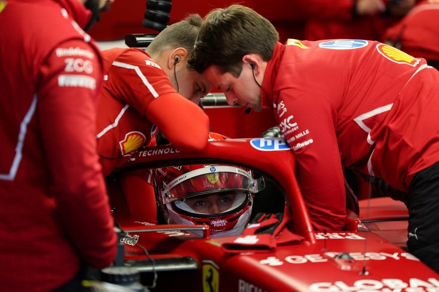Formula One F1 - Las Vegas Grand Prix - Las Vegas Strip Circuit, Las Vegas, Nevada, United States - November 20, 2025
Ferrari's Charles Leclerc ahead of practice REUTERS/Daniel Cole
