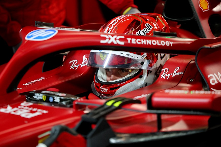 Formula One F1 - Las Vegas Grand Prix - Las Vegas Strip Circuit, Las Vegas, Nevada, United States - November 20, 2025
Ferrari's Charles Leclerc ahead of practice REUTERS/Daniel Cole