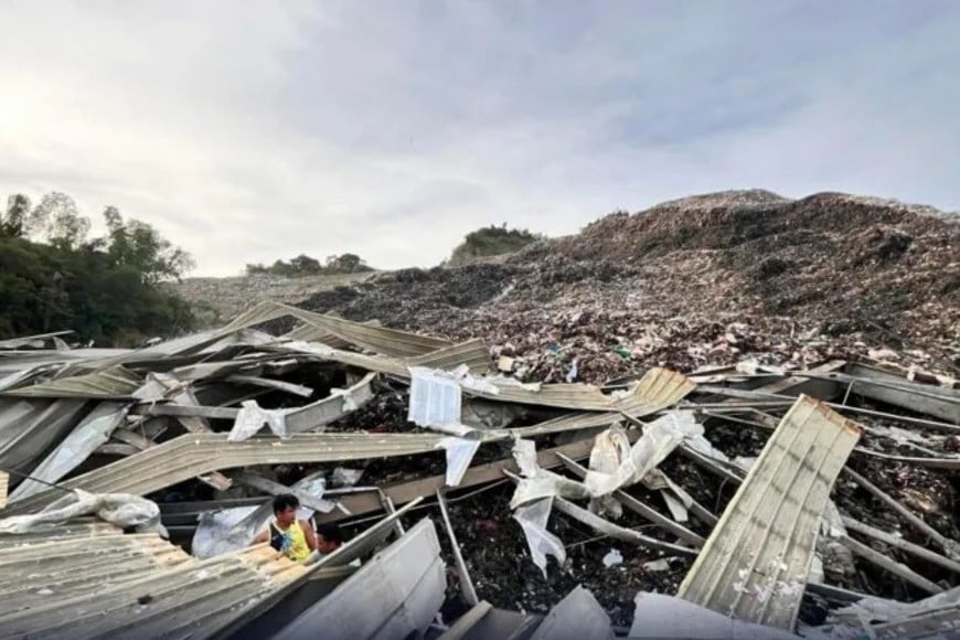 El vertedero de Binaliw tiene una superficie de unas 15 hectáreas.