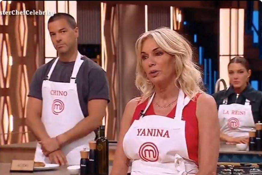 Yanina Latorre ante el jurado de MasterChef Celebrity