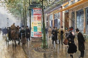 Fragmento de "Café Americano" de Béraud. Foto: Colección privada