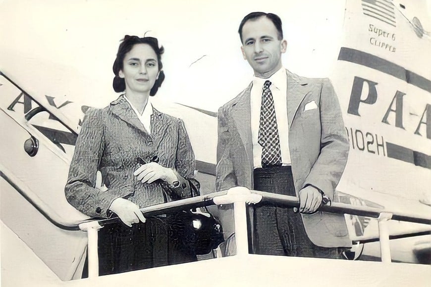 Enrique Shaw junto a su esposa, Cecilia Bunge.