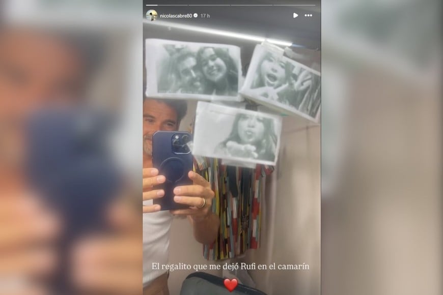 El regalo de Rufina para Nicolás Cabré.