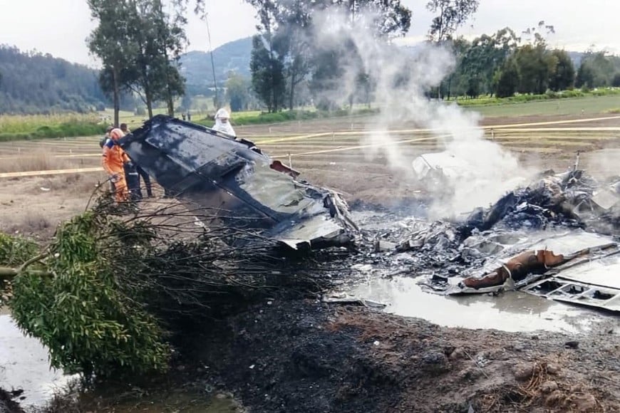 La avioneta en la que viajaba Yeison Jiménez se estrelló en una zona rural del departamento de Boyacá.