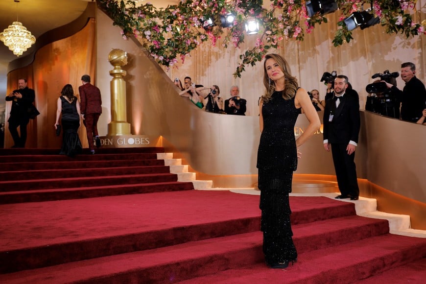 Jennifer Garner poses on the red carpet at the 83rd Annual Golden Globes in Beverly Hills, California, U.S., January 11, 2026. REUTERS/Mike Blake