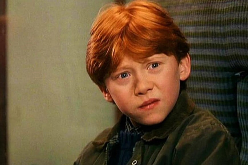 Un personaje pelirrojo de fama mundial: Ron Weasley, interpretado en las películas de Harry Potter por Rupert Grint.