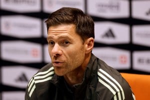 Soccer Football - Spanish Super Cup - Final - Real Madrid Press Conference - King Abdullah Sport City Stadium, Jeddah, Saudi Arabia - January 10, 2026
Real Madrid coach Xabi Alonso during the press conference REUTERS/Vincent West