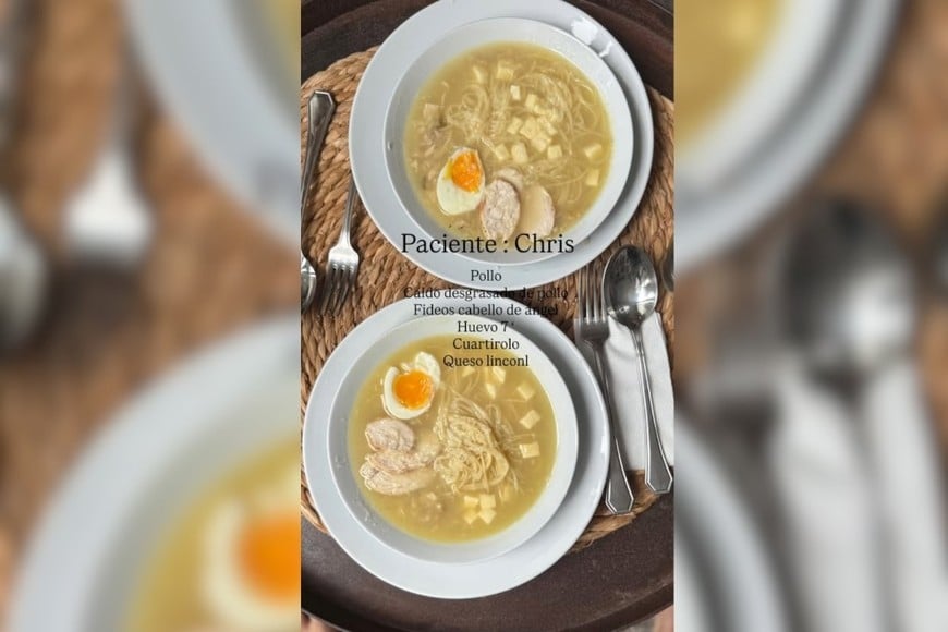 Petersen volvió a cocinar y mostró la receta en sus redes.