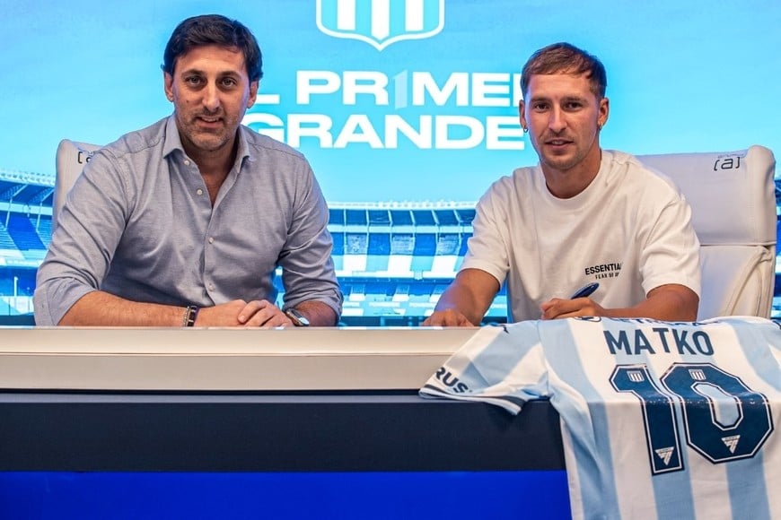 Así presentó Racing a Miljevic