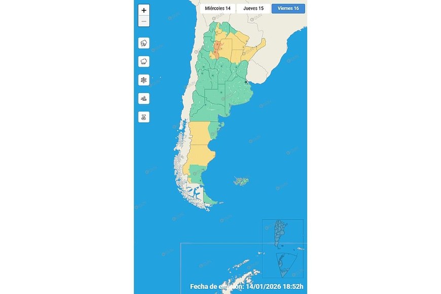 Rigen alertas por tormentas para todo el territorio santafesino y provincias vecinas
