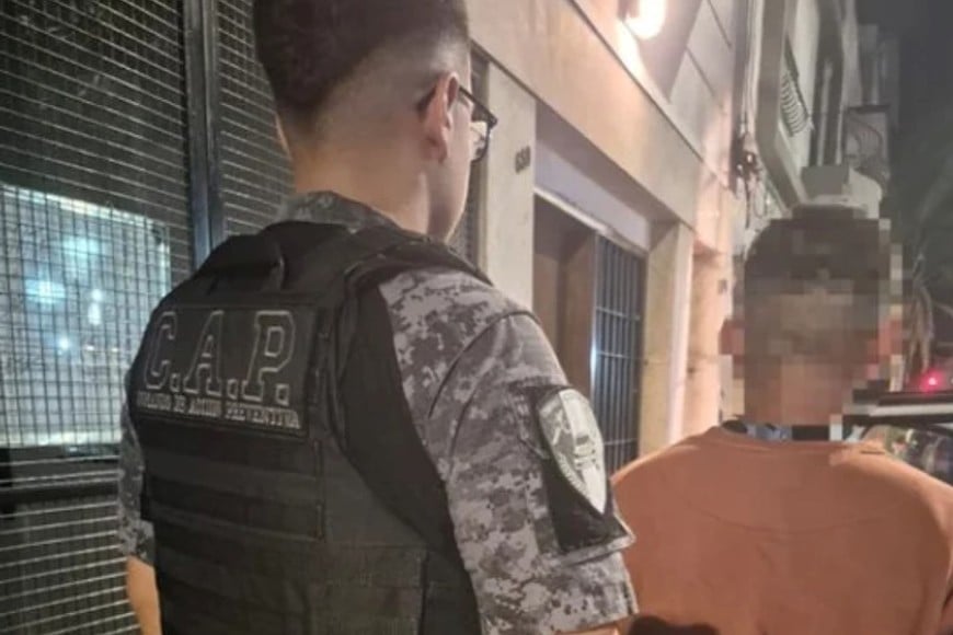 El delincuente fue detenido.