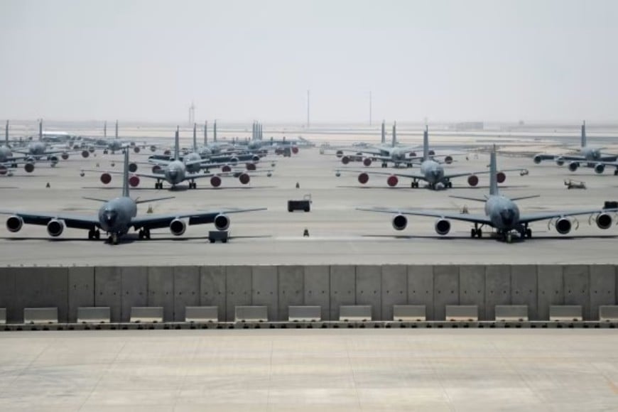 Al-Udeid  cuenta con unos 10.000 efectivos, además de unos 100 británicos.