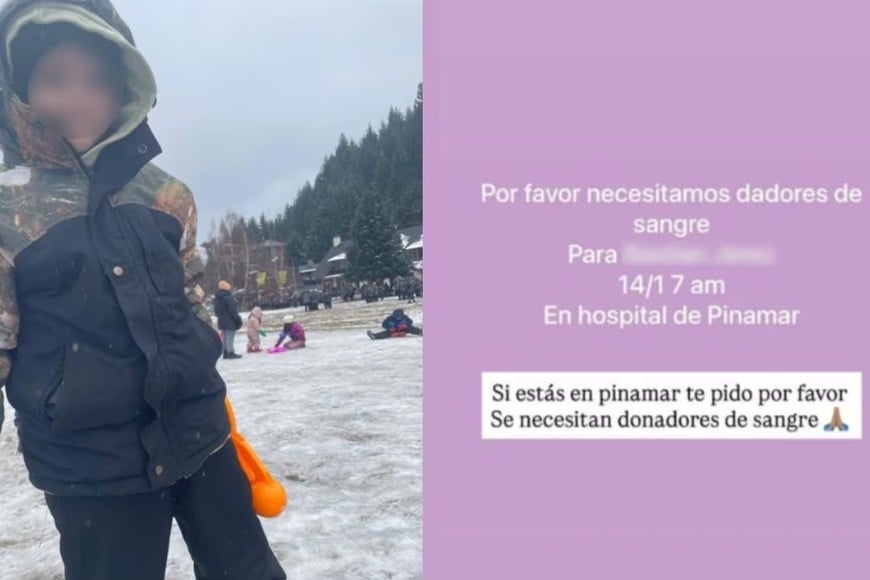 El pedido solidario por el nene herido en un choque entre una Amarok y un UTV.