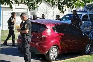 El ladrón no advirtió que la beba viajaba adentro.