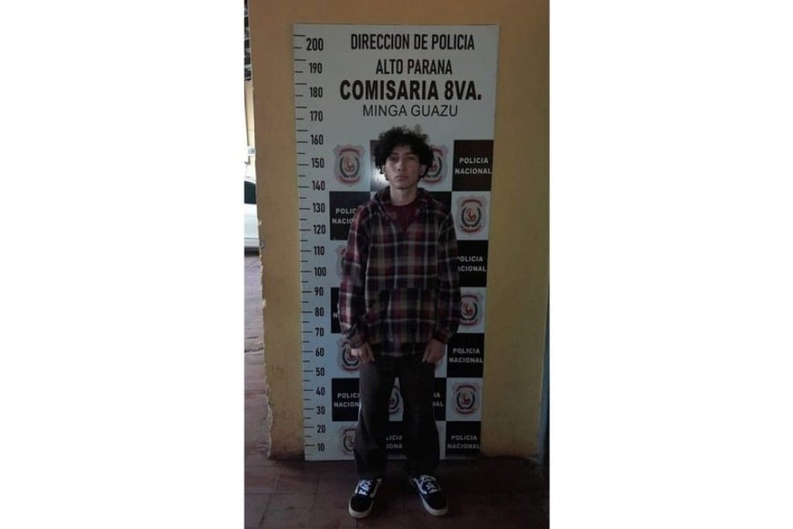 Ricardo David Irala Coronel, de 19 años, fue detenido tras la viralización de su video.