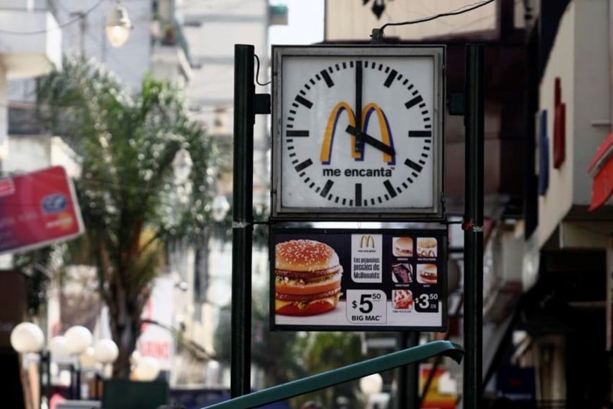 En la peatonal. La fotografía es de 2008.