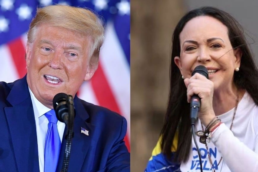 María Corina Machado visitó a Donald Trump en la Casa Blanca
