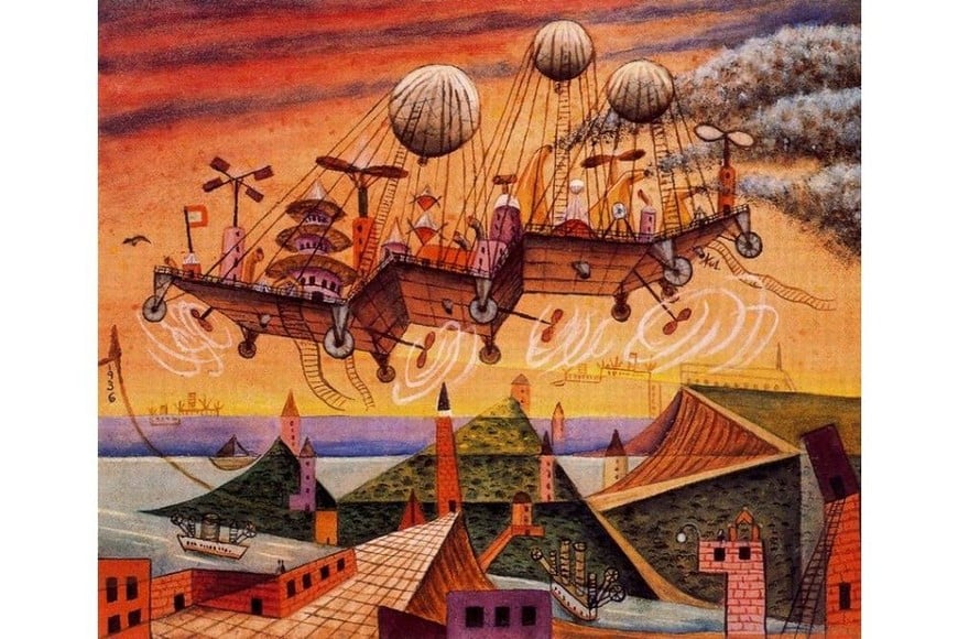 "Vuel Villa" de Xul Solar. Foto: Museo Xul Solar.