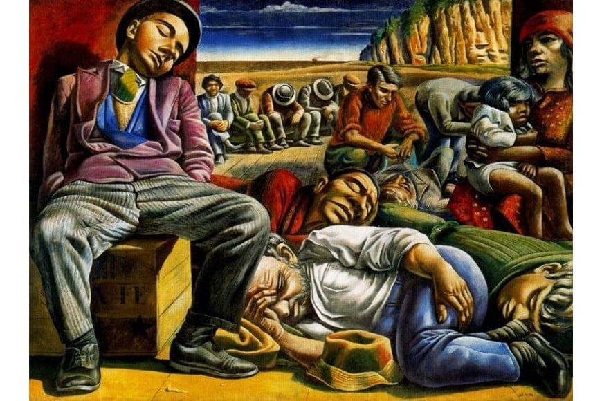 "Desocupados" de Berni. Foto: Colección particular.