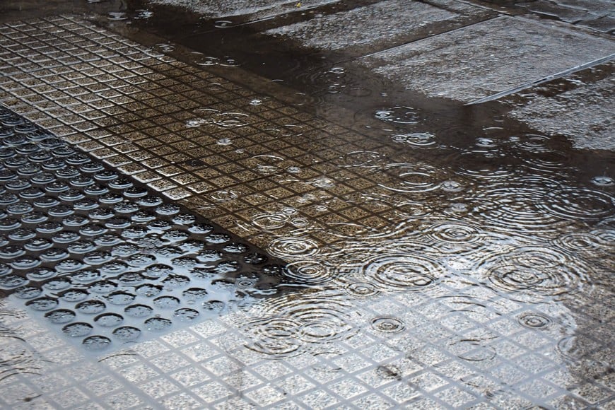 La lluvia volvió a poner en foco la infraestructura urbana. Crédito: Guillermo Di Salvatore.