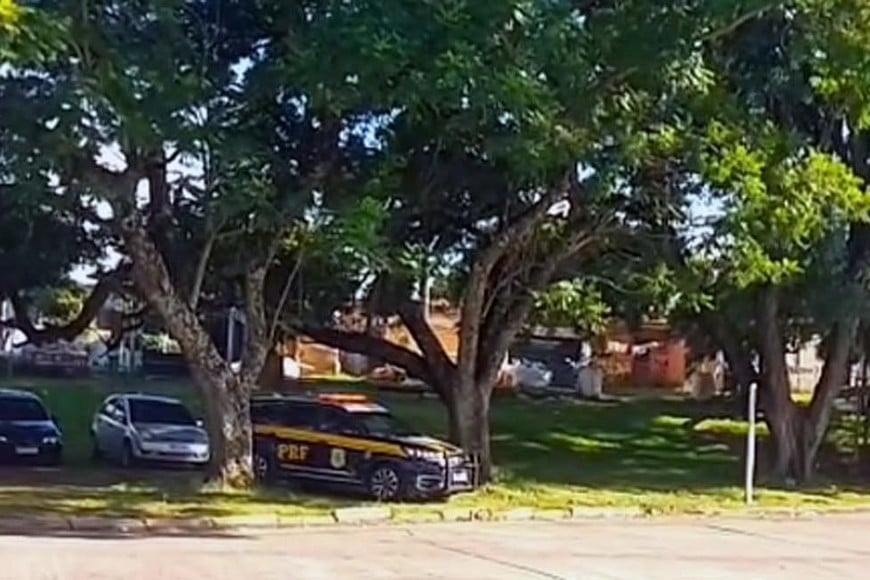 La zona fronteriza en pleno operativo policial.