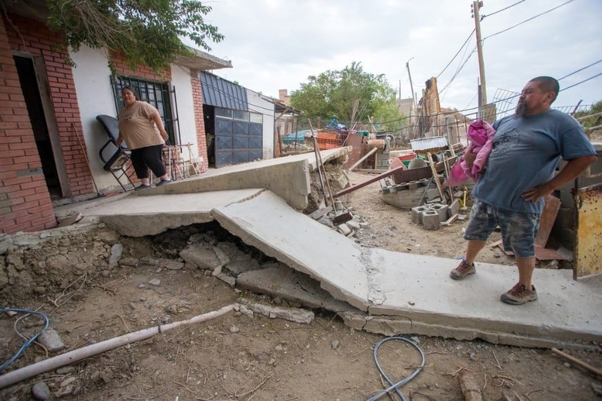 desplazamiento del cerro Hermitte