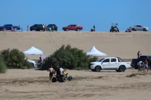 Tras el siniestro, fue trasladado de urgencia en una ambulancia al hospital de Pinamar.