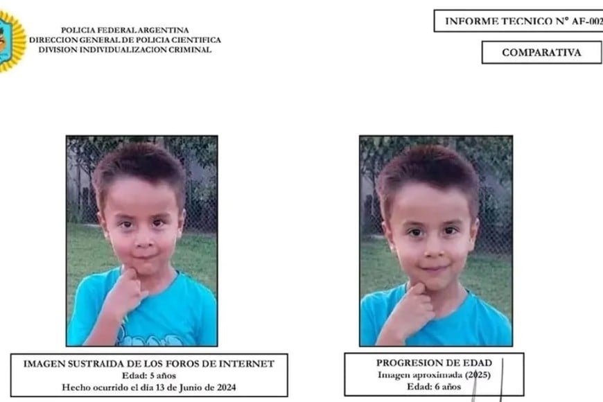 Así se vería hoy Loan Peña según la reconstrucción.