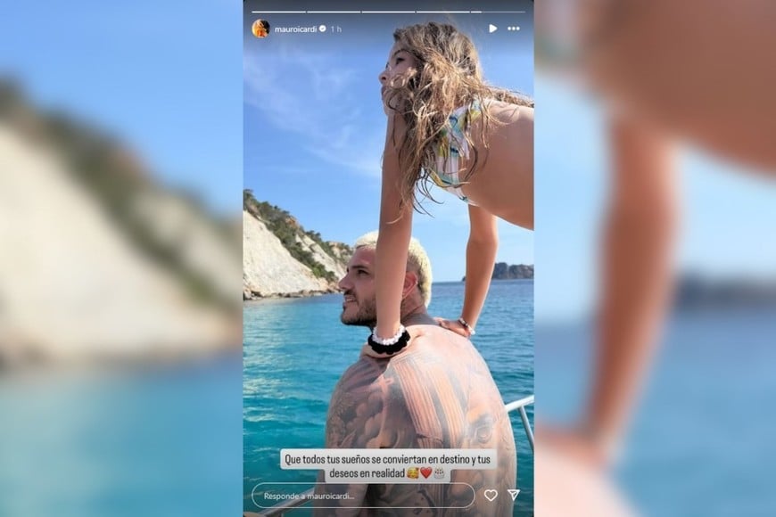 El saludo de Icardi en el cumpleaños de Rufina Cabré.