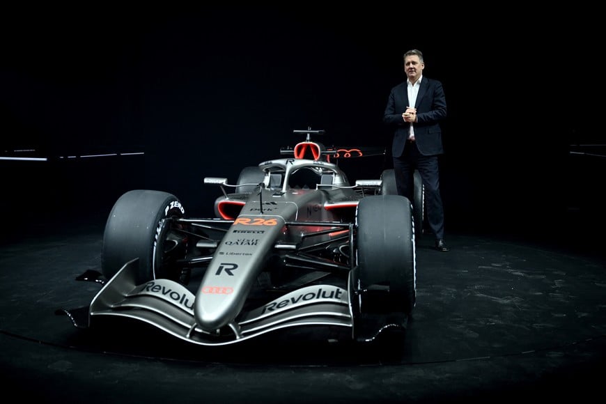 Formula One F1 - Audi F1 Car Presentation  - Kraftwerk Berlin, Berlin, Germany - January 20, 2026
The new Audi F1 car is presented in Berlin 
REUTERS/Annegret Hilse