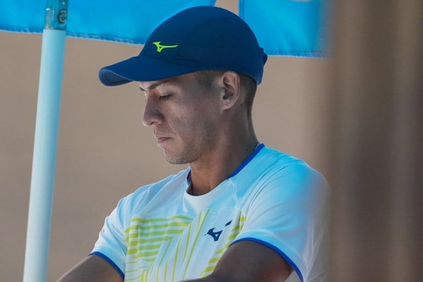 Sebastián Báez en el Australian Open.