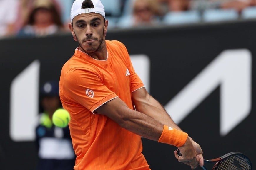 Francisco Cerúndolo este martes. Crédito: Australian Open