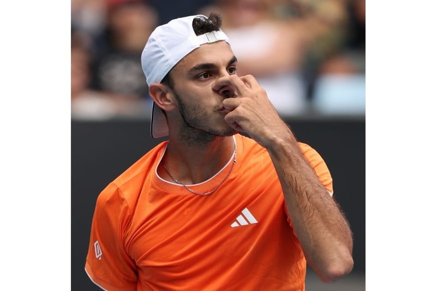 Francisco Cerúndolo este martes. Crédito: Australian Open