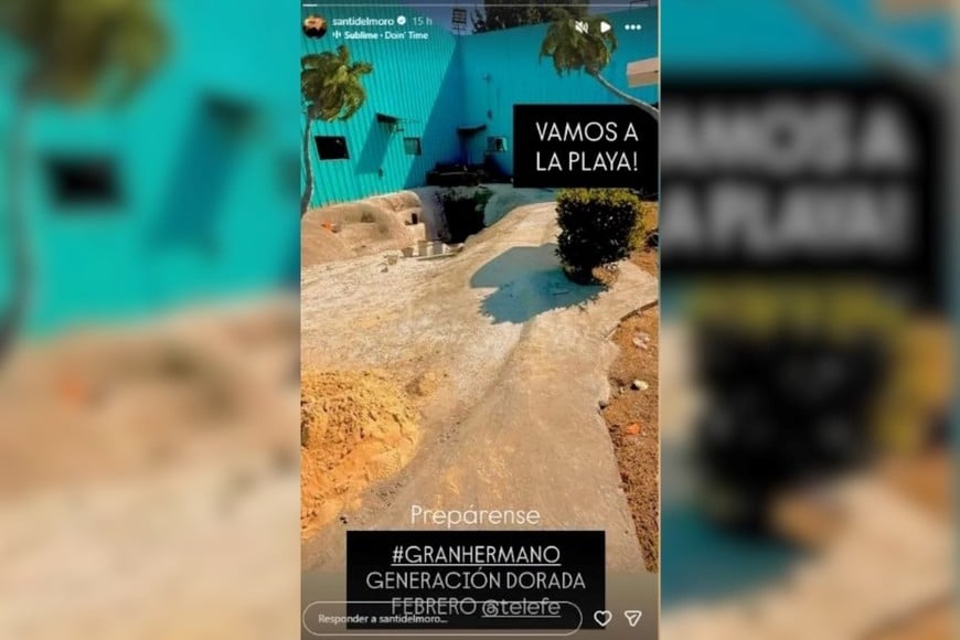 Del Moro mostró los avances en las obras en la casa de Gran Hermano.