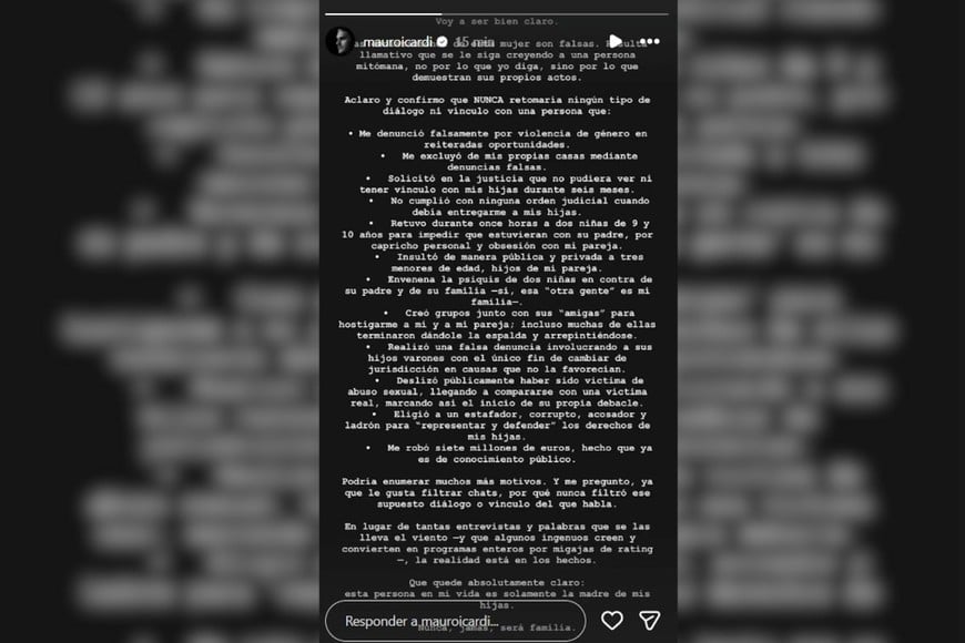 Mauro Icardi destrozó a Wanda Nara.