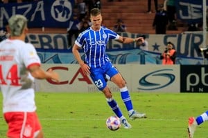 Federico Rasmussen, un jugador que Godoy Cruz quiere vender y que Colón desea incorporar pero no por compra sino a préstamo.