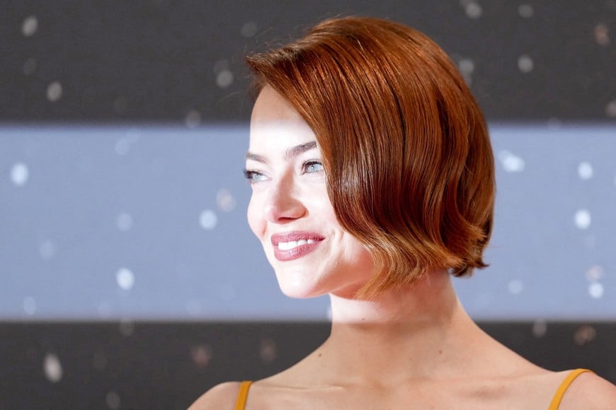 Cast member Emma Stone attends the premiere of "Bugonia" at the London Film Festival in London, Britain, October 10, 2025. REUTERS/Maja Smiejkowska

     TPX IMAGES OF THE DAY