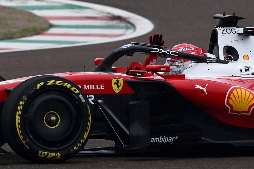 Formula One F1 - Ferrari's Lewis Hamilton and Ferrari's Charles Leclerc drive Ferrari's new Formula 1 car the SF-26 during testing - Fiorano Circuit, Maranello, Italy - January 23, 2026
Ferrari's Charles Leclerc during testing REUTERS/Jennifer Lorenzini     TPX IMAGES OF THE DAY