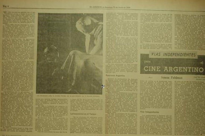 El artículo de Feldman. Foto: Archivo