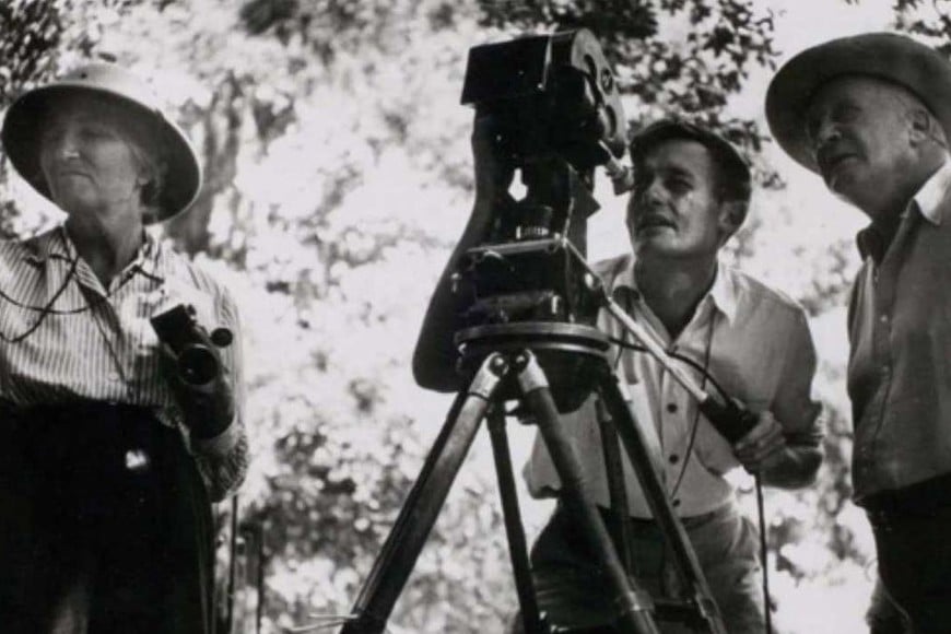 Robert Flaherty en acción. Foto: Archivo