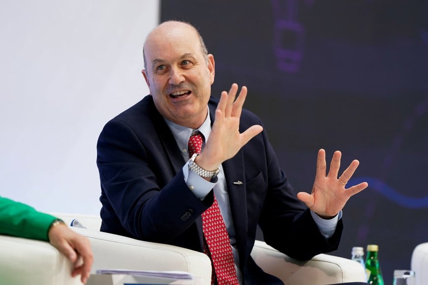 Argentina's Deregulation and State Transformation Minister Federico Sturzenegger speaks during a discussion entitled "Debate on the Global Economy: Growth and Resilience in an Uncertain World," during the 2025 annual IMF/World Bank Spring Meetings in Washington, D.C., U.S., April 24, 2025. REUTERS/Elizabeth Frantz