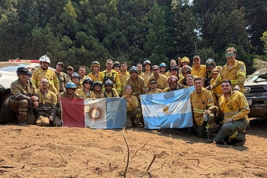 Brigadistas cordobeses viajan a Chubut.