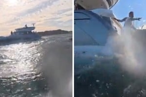 La rápida ayuda de navegantes particulares y la intervención de la Prefectura Nacional Naval evitaron daños personales.