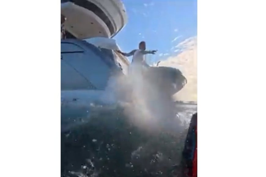 Las imágenes del momento, publicadas en redes sociales