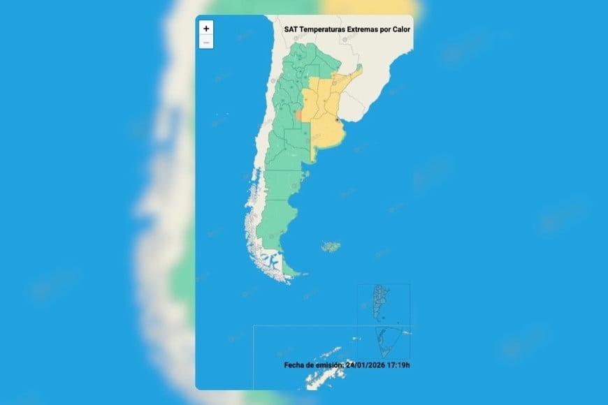 Alerta amarilla por calor en Santa Fe y otras provincias