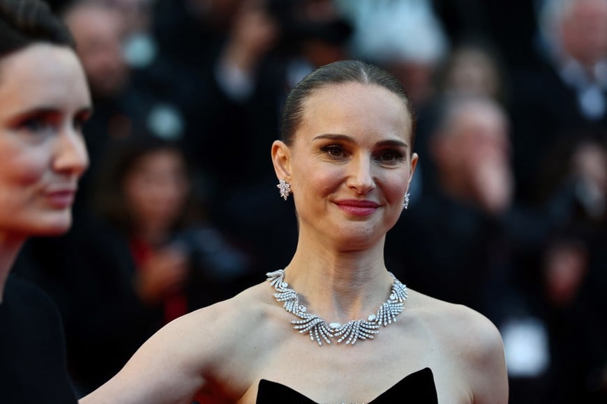 Natalie Portman poses on the red carpet during arrivals for the screening of the film "Eddington" in competition at the 78th Cannes Film Festival in Cannes, France, May 16, 2025. REUTERS/Stephane Mahe