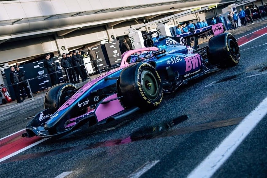 Alerón delantero y suspensión: la carta técnica de Alpine en los tests de F1. Credito: Motorsportsla.com